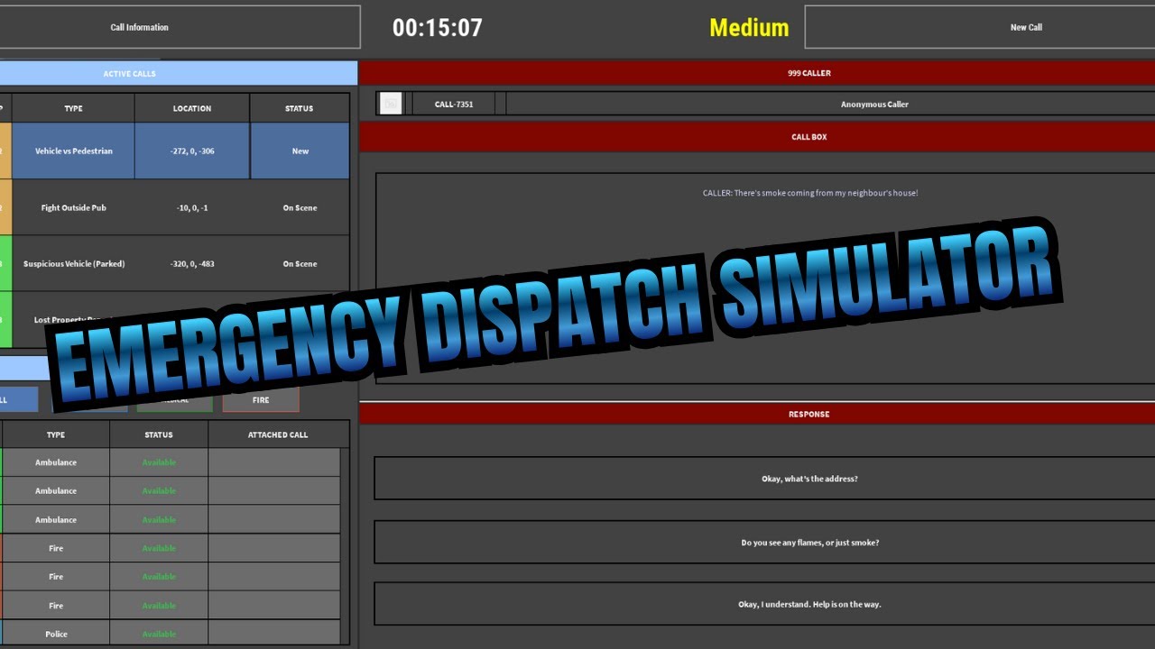 ROBLOX | Emergency Dispatch Simulator | FIRST LOOK!