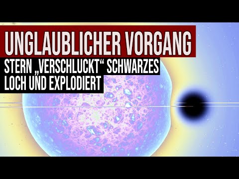 Incredible event - star swallows black hole and explodes