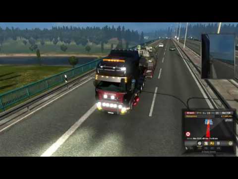 Euro Truck Simulator 2: 54 tons Dresden - Olsztyn Scania R 10x4/6 Chassis