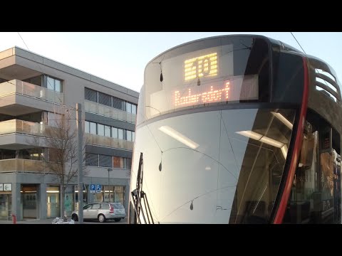 Straßenbahn Linie 10 (BLT): Dornach-Arlesheim Bahnhof - Rodersdorf Station (14.02.2023) Teil/Part 2
