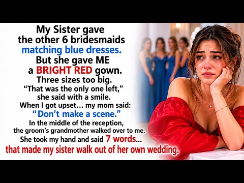 My Sister Didn’t Give Me a Matching Bridesmaid Dress — Then the Groom’s Grandma Said 7 Words...