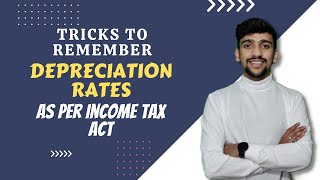 Trick to remember depreciation rates as per Income Tax Act