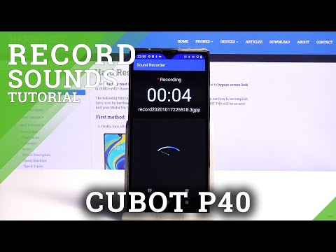 How to Record Sounds on CUBOT P40 – Use Sound Recorder