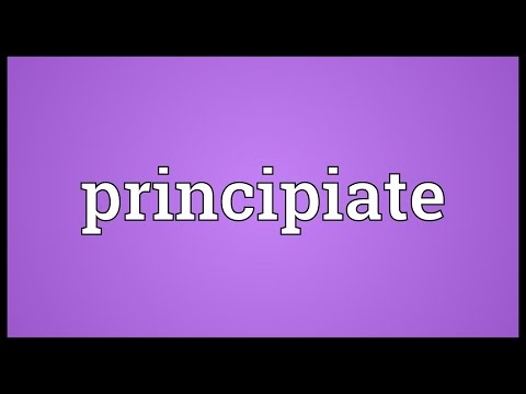 Principiate Meaning