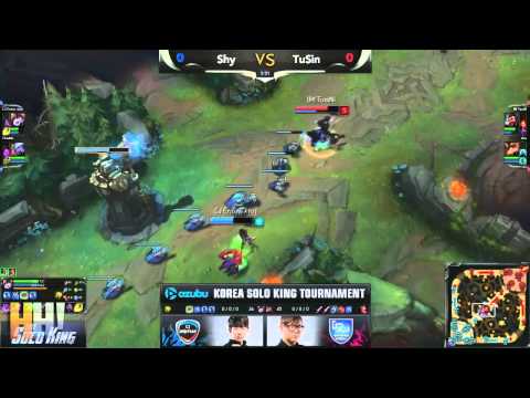 7. TuSin vs Shy - Game 1 - "The Solo King" Korean 1vs1 Tournament
