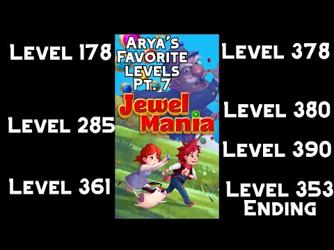 My Favorite Jewel Mania Levels Pt.  7 (including a 6 million point Level 353 ending)