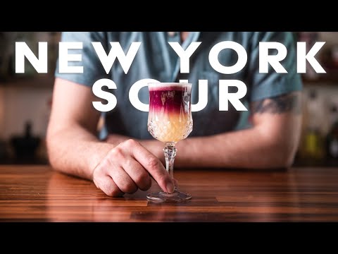Making a New York Sour!