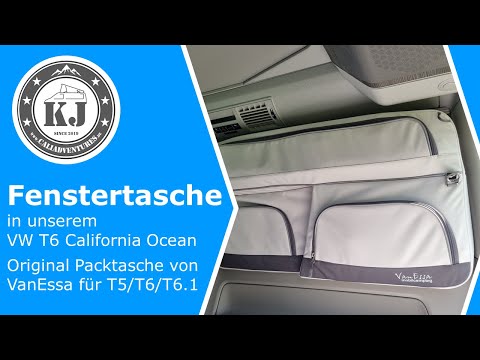 Fenstertasche in unserem VW T6 California Ocean - Original Packtasche von Vanessa für VW T5/T6/T6.1