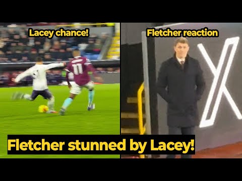 Moment Darren Fletcher’s was shocked as Shea Lacey missed a big chance in final minutes vs Burnley
