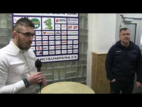 4. kolo série play down 2021/2022: Šumperk - Třebíč 0:1, trenéři