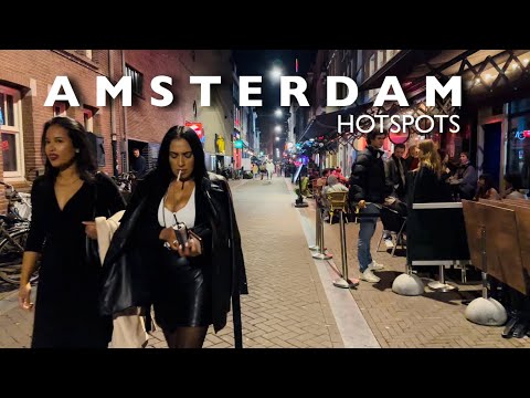 [4K] Amsterdam Friday Night Hotspots | Friday Night Life | Escape & MORE | Walking Tour🇳🇱