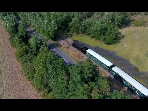Parní vlak - Historické slavnosti Oslavany 2017 DJI Phantom 4 - 4K