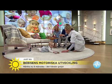 Allt om bebisens motoriska utveckling: "Man lär sig ingenting i en gåstol" - Nyhetsmorgon (TV4)