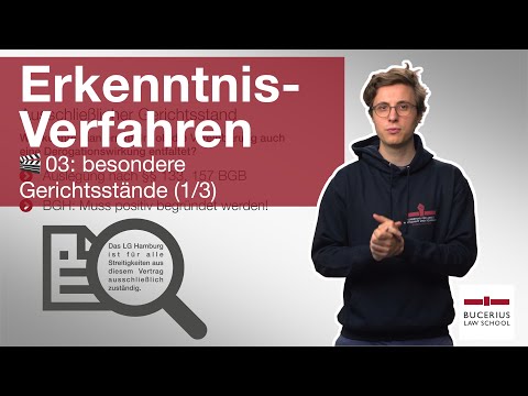🟥 Besondere Gerichtsstände (1/3)  | 🎬 03 | ZPO-Erkenntnisverfahren
