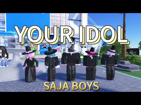Your Idol By Saja Boys with lyrics [Kpop Demon hunters] | Roblox Music Video