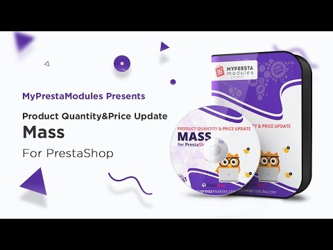 PrestaShop Mass Product Quantity & Price Update Module v. 2.7.1