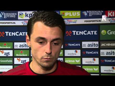 Daryl van Mieghem na afloop van Heracles Almelo - Excelsior