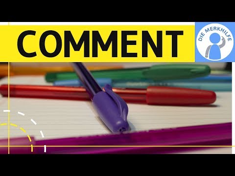 How to write a comment - Write a comment in English - Structure, content, and organization explai...