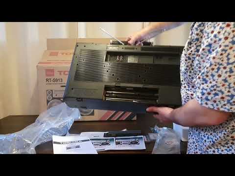 VIDEO! NEW TOSHIBA RT-S913 Radio Cassette BOOMBOX Ghettoblaster