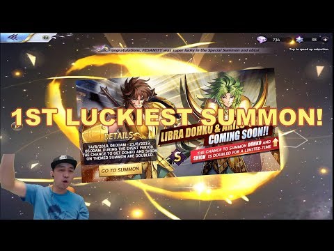 Saint Seiya: Awakening LUCKIEST PULLING LIBRA DOHKO & ARIES SHION BANNER GACHA! 聖鬥士星矢: 覺醒