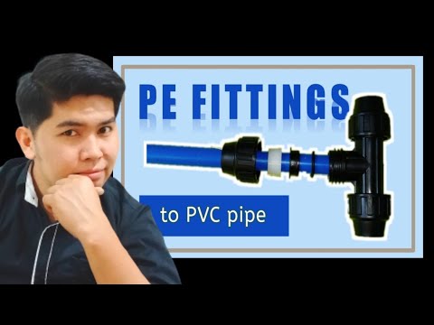 How to connect PVC Pipe using HDPE fittings or...