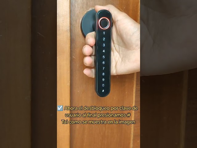 Vídeo relacionado con Cerradura Inteligente WIFI - 7 en 1 Cerradura Electronica,Tuya App, IC Card, NFC, Huellas Dactilares, Contraseña Digital, Llave Mecánica,Biometric Smart Door Lock, Bloqueo Automático
