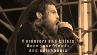 SIX FEET UNDER   The Day The Dead Walked Lyric Video Lyrics on screen