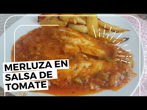 MERLUZA EN SALSA DE TOMATE/RECETA FÁCIL Y RIQUÍSIMA