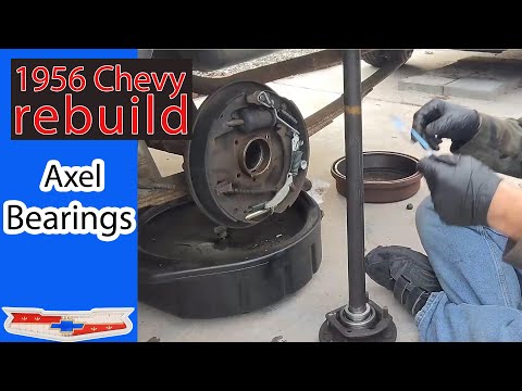 How To: Replace the rear wheel bearings on a 1955, 1956, 1957 - 1964 Chevy. Trifive axel bearings