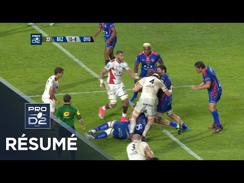 PRO D2 - Résumé Béziers-Oyonnax: 24-19 - J7 - Saison 2018/2019