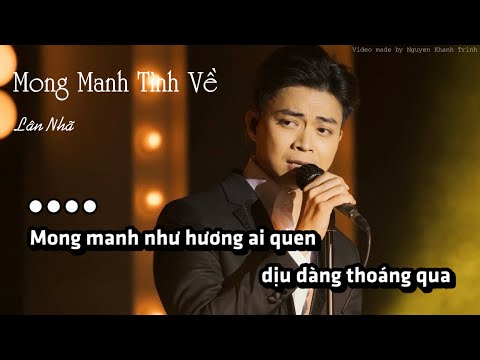 [KARAOKE TONE NỮ THẤP] Mong Manh Tình Về - Lân Nhã | In The Moonlight