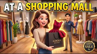 Real Life English Conversation at a Shopping Mall | Buying a Dress Step by Step #dailyenglish