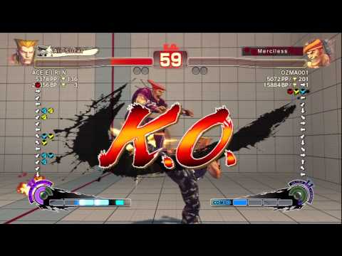 ACE E I RI N [Guile] Vs OZMA001 [Adon] SSF4 Arcade Edition 2012 720 HD