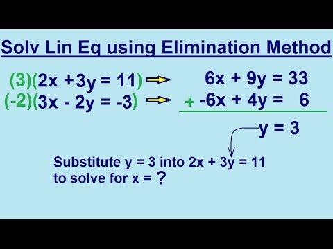 Algebra Solving Linear Equations using Substitution Method 1 3