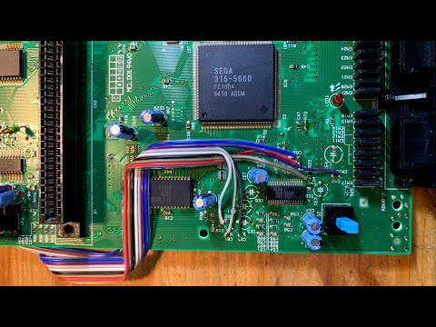 Sega Genesis/Mega Drive Model 2 (VA3) Triple Bypass mod!