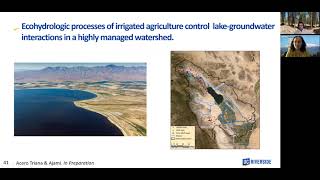 Understanding Ecohydrologic Processes of Ag Ecosystems from Headwaters to Groundwater in Droughts