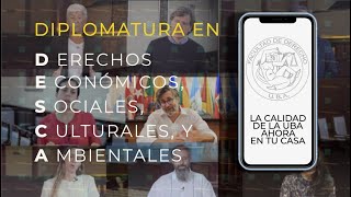 Nueva diplomatura a distancia en Derechos Económicos, Sociales, Culturales y Ambientales
