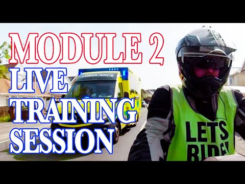 Live motorcycle Module 2 training session