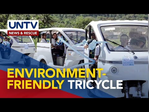 Electric tricycle, inilunsad bilang alternatibong transportasyon sa Pakil, Laguna