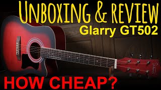 Video thumbnail for unboxing & review of the Glarry GT502 acoustic guitar (a very cheap guitar) by GCH Guitar Academy