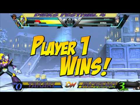 [UMvC3] Takari (Zero/IF/Strider) vs Moreno (Vergil/Wes/Task) @ Dieks Festival 4
