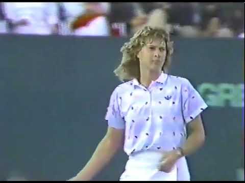 Steffi Graf vs Chris Evert 1987  Key Biscayne Final Highlights