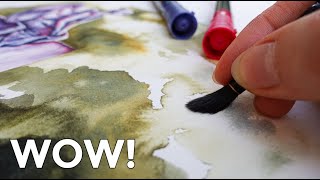 Trying WATERCOLOR MARKERS for the First Time: See What Happens!