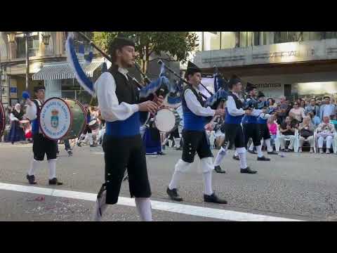 Bagpipes in Oviedo, Spain