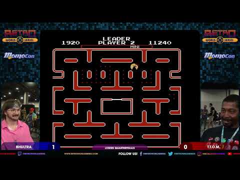 BHultra vs T.T.O.M. (Losers Quarterfinals) - Ms. Pac-Man (Tengen - NES) - Momocon 2024