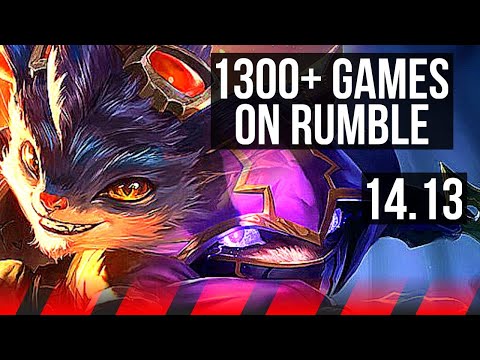 RUMBLE vs KENNEN (TOP) | 1300+ games, 5/1/2 | EUW Master | 14.13