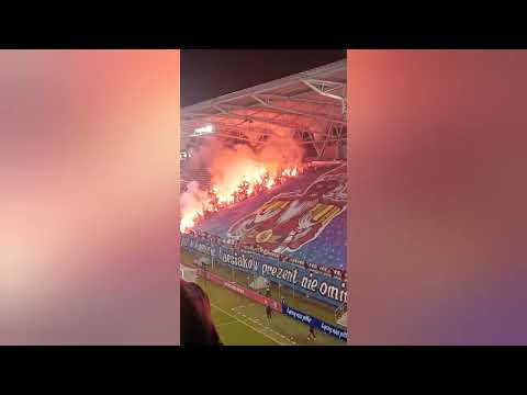 Doping i OPRAWA kibiców na meczu ŁKS Łódź - Legia Warszawa