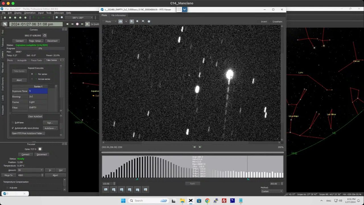 Near-Earth Asteroid 2024 BJ very close encounter: online observation â€“ 27 Jan. 2024 - YouTube