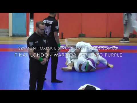 Szymon Lisiak vs Bartlomiej Somiak Finał -76kg Purple Belt LONDON WARRIORS CUP 2019