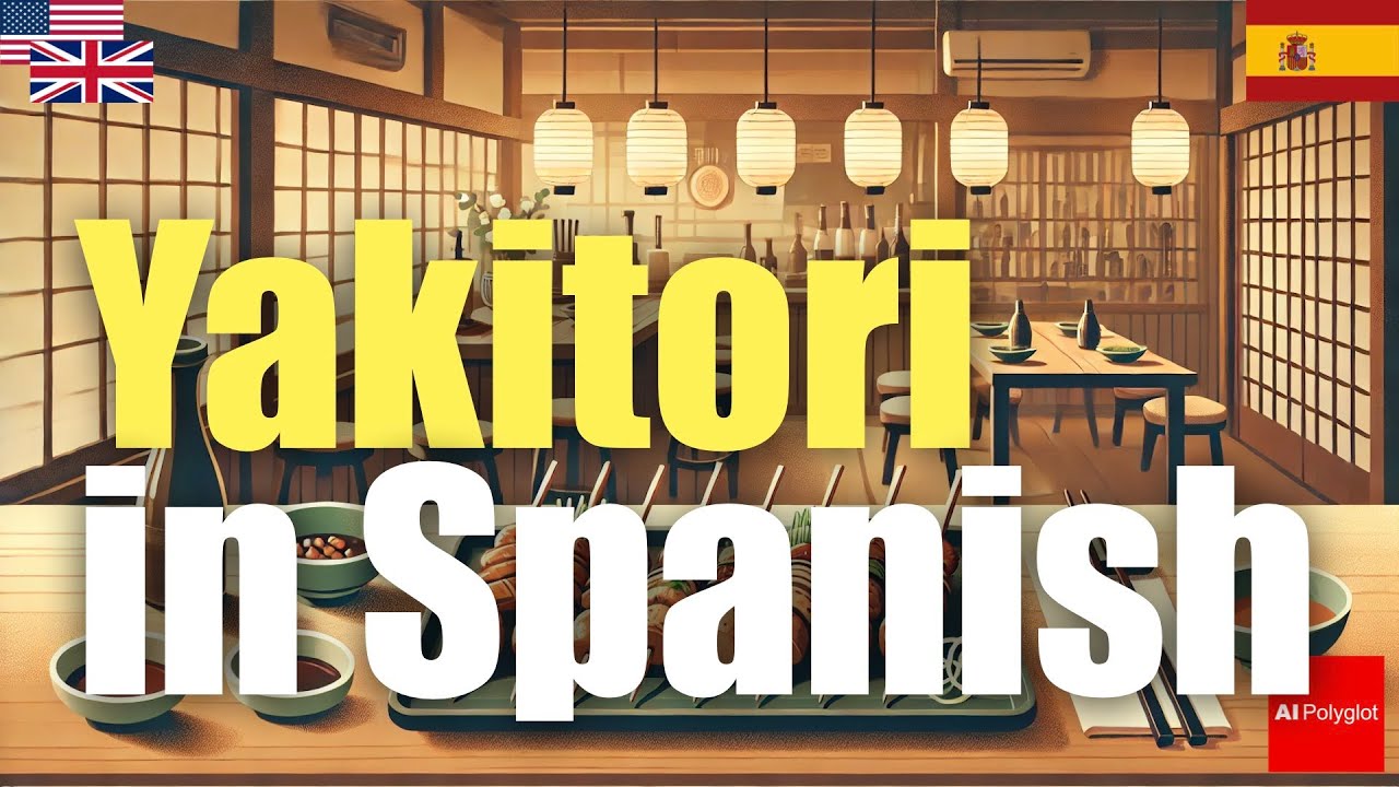 Yakitori in Spanish | Passive listening | with hiragana Yakitori in Spanish | Passive listening | with hiragana